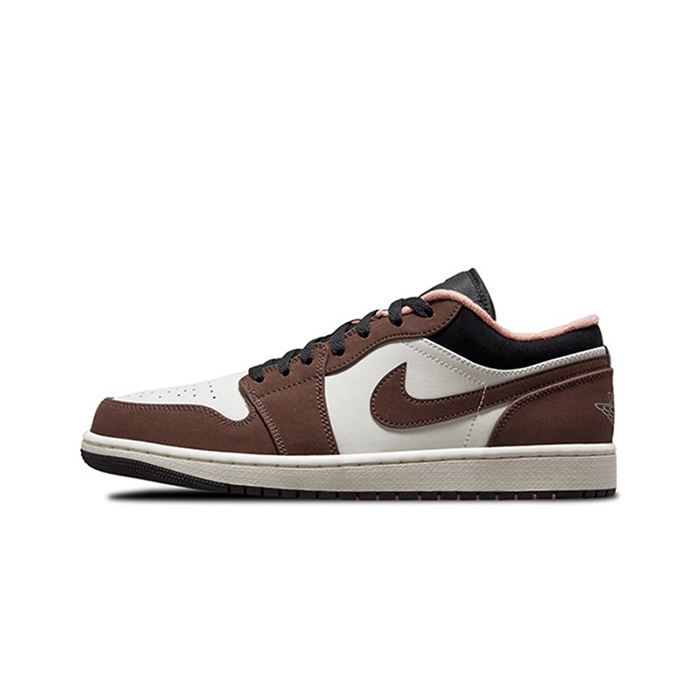 Air Jordan 1 AJ1 Running Shoes-Brown/White-2541971