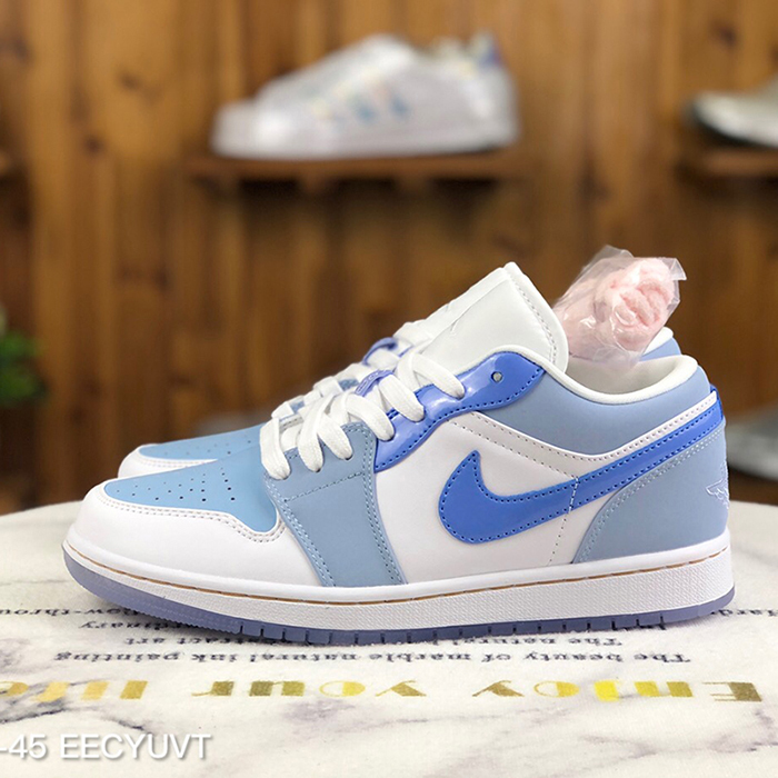 Air Jordan 1 Low AJ1 Running Shoes-Blue/White-2627072