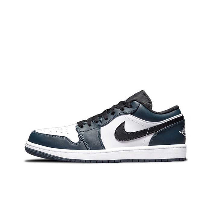 Air Jordan 1 Low AJ1 Running Shoes-Navy Blue/White-4576597