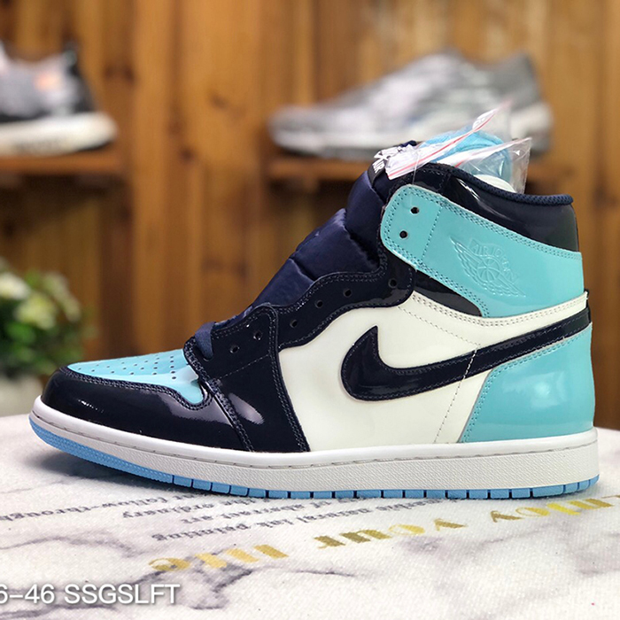 Air Jordan 1 All Star AJ1 High Running Shoes-Blue/Black-2648835