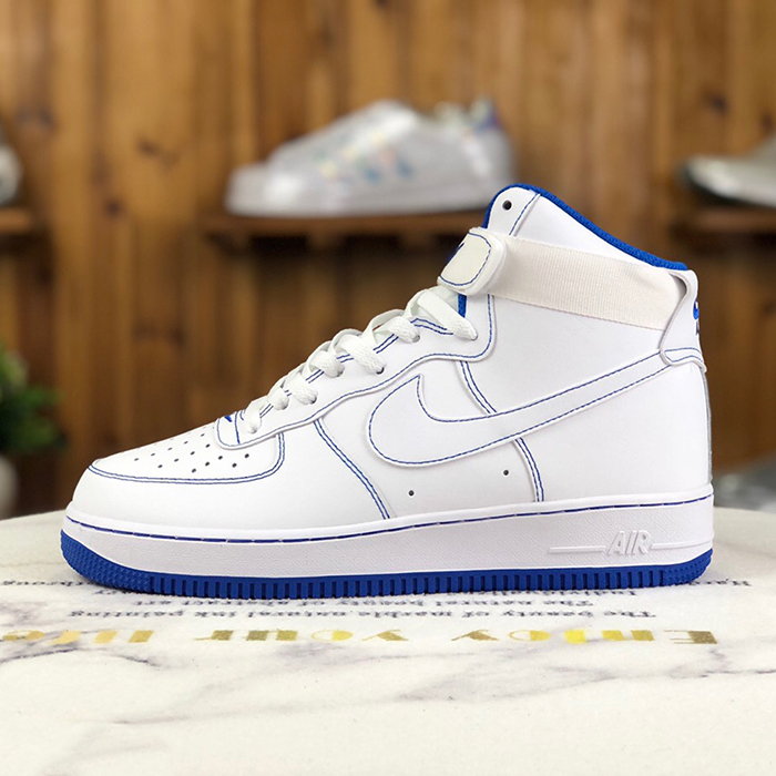 Air Force 1 Low AF1 High Running Shoes-White/Blue-2903252