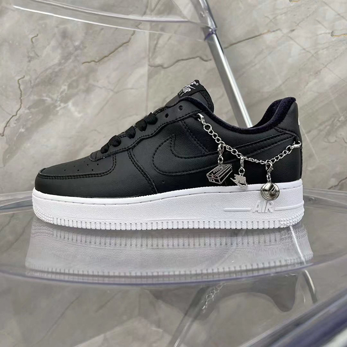 Air Force 1 Low AF1 Running Shoes-Black/White-7768593