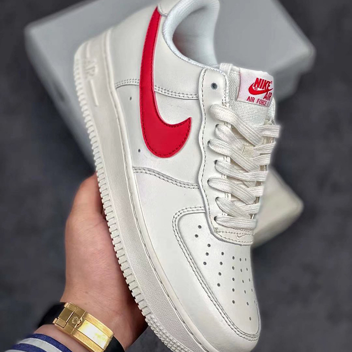 AIR FORCE 1 HIGH 07 AF1 Running Shoes-White/Red-7076338