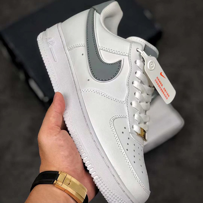 Air Force 1'07 AF1 Running Shoes-White/Gray-8811968