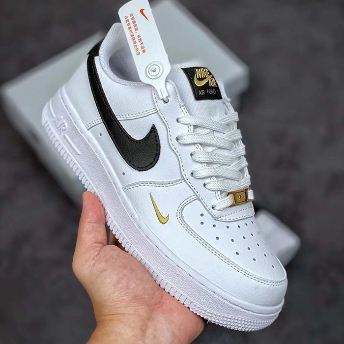 Air Force Low AF1 Running Shoes-White/Black-3728973