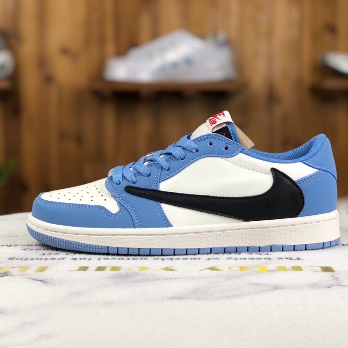 Air Jordan 1 AJ1 TS Running Shoes-Blue/White-3628644