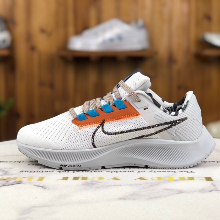 Air Zoom Pegasus 38 PRM Running Shoes-White/Brown-6043958