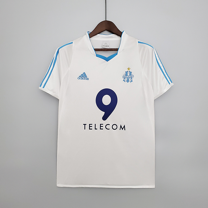 Retro 02/03 Marseille home Jersey version short sleeve-8481758