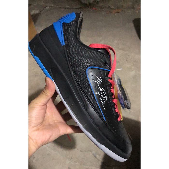 AJ Jordan 2 Low high Running Shoes-Black/Blue-5078495