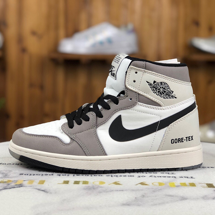 Air Jordan 1 Retro AJ1 high Running Shoes-White/Gray-736789