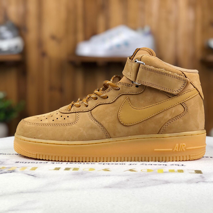 Air Force 1'07 AF1 high Running Shoes-All Brown-2594311