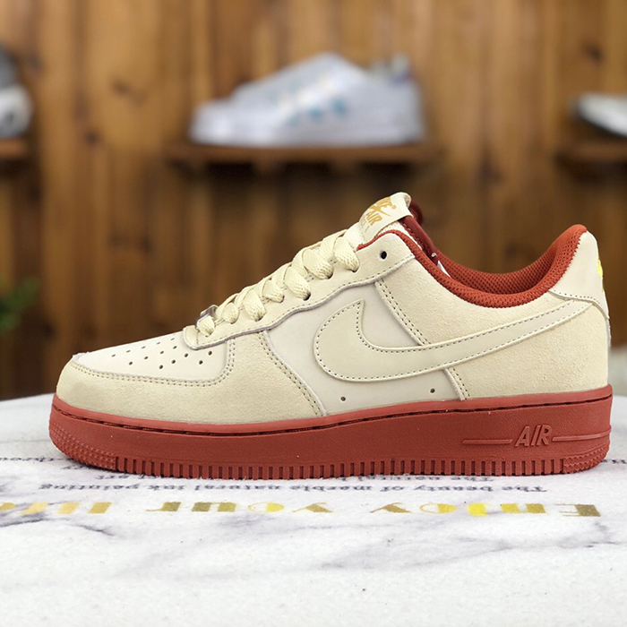 Air Force1 Low AF1 Running Shoes-Khkai/Brown-9522502