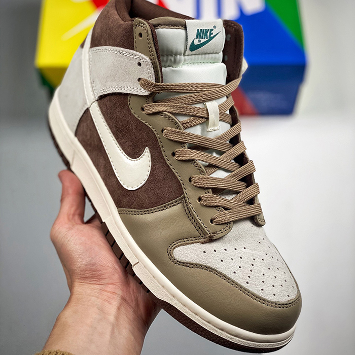 SB Dunk“Light Chocolate”High Running Shoes-Brown/White-3077793