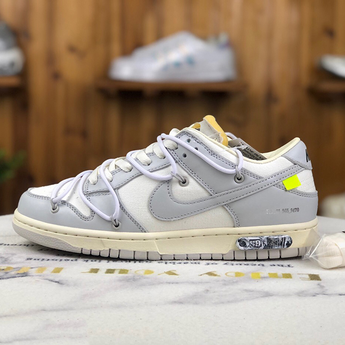 Dunk Low The 50 Running Shoes-White/Gray-2970272