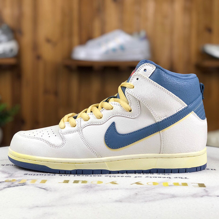 SB Atlas x Dunk SB High“Lost at Sea”Running Shoes-White/Blue-3314492