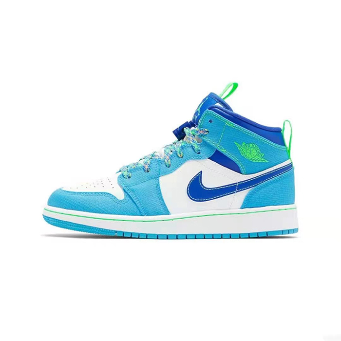 Air Jordan 1 AJ1 High Running Shoes-Blue/White-2892239