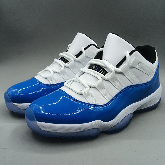 Air Jordan 11 AJ11 Retro Running Shoes-White/Blue-8453610