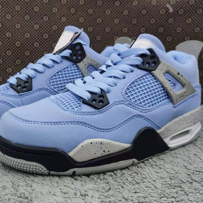 Air Jordan 4 AJ4 Retro High Running Shoes-Blue/Gray-5190292