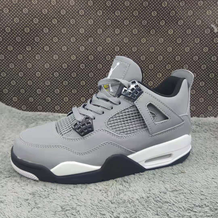 Air Jordan 4 AJ4 Retro High Running Shoes-Gray/Black-307818