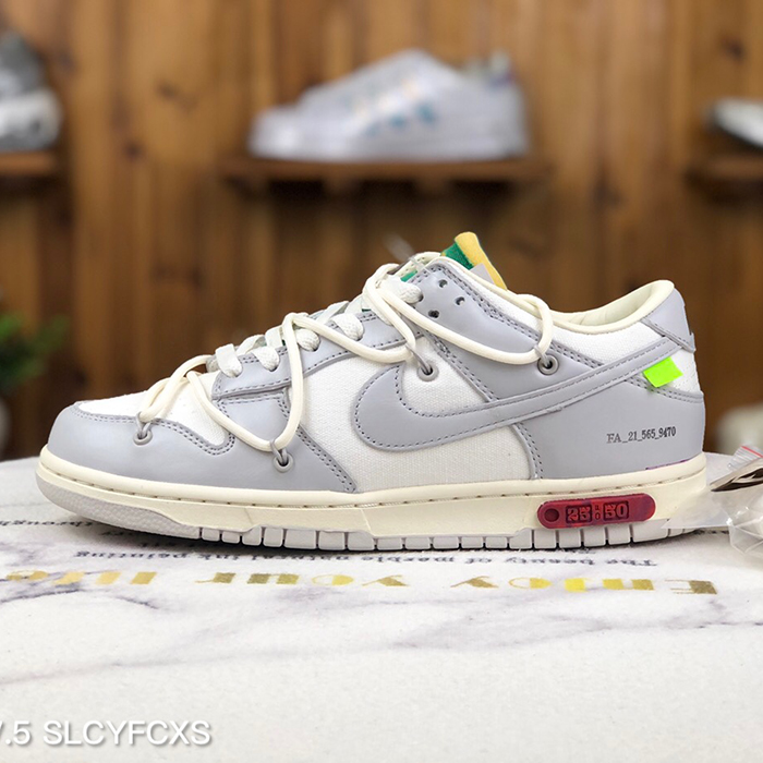 Dunk Low The 50 Running Shoes-Gray/White-4375119