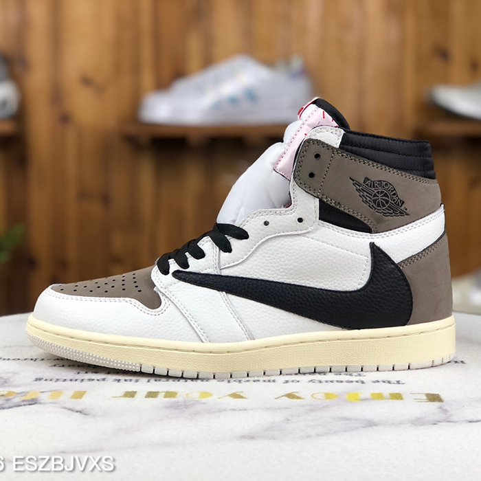 Air Jordan 1“Gold Toe”High Running Shoes-White/Brown-6155970