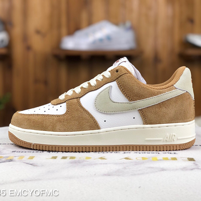 Air Force 1'07 Low AF1 Running Shoes-Khkai/White-2646839