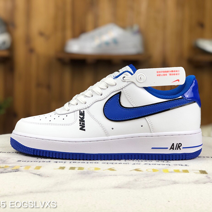 Air Force 1'07 Low AF1 Running Shoes-White/Blue-4413860