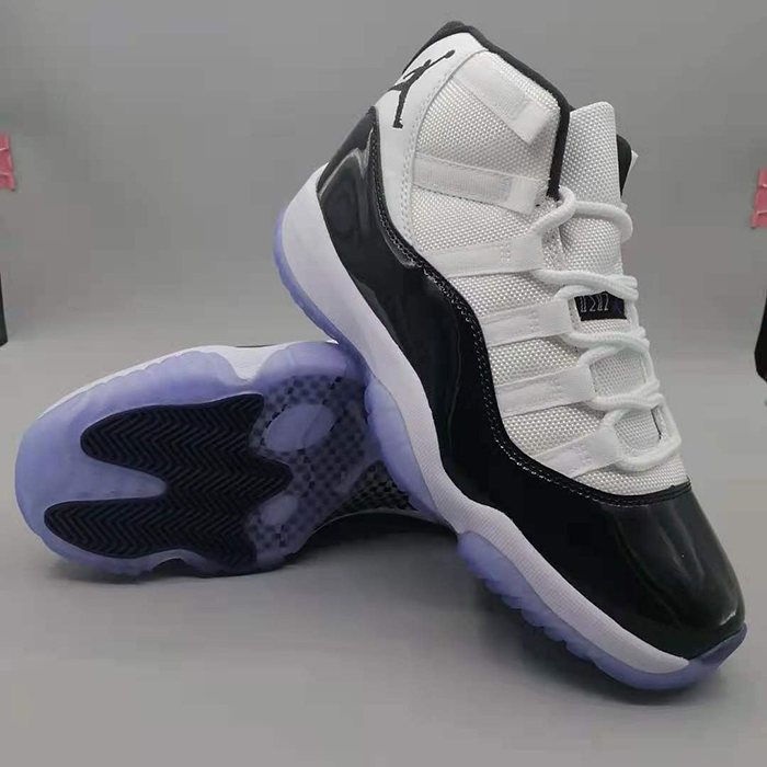 Air Jordan 11 AJ11 Retro High Running Shoes-White/Black-5956985