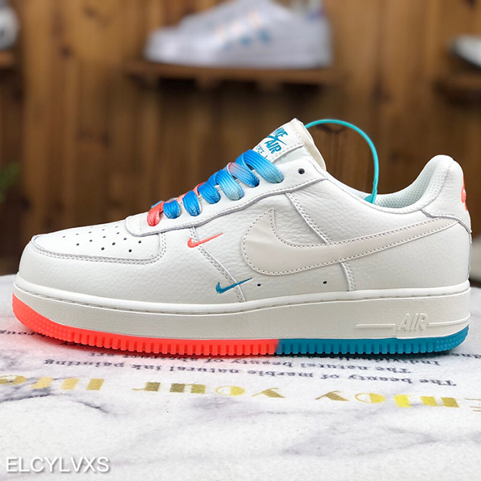 Air Force 1 Low '07 AF1 Running Shoes-White/Blue-8108811