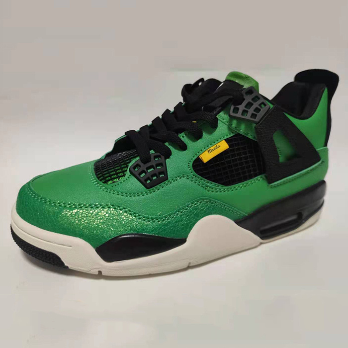 Air Jordan 4 AJ4 Retro High Running Shoes-Green/Black-2934684