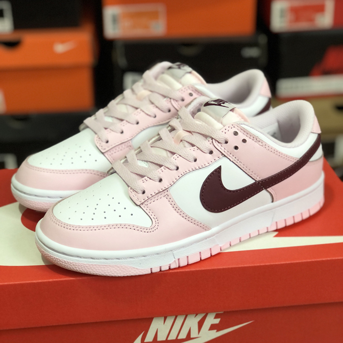 SB Dunk Low Women Running Shoes-Pink/White-3214014