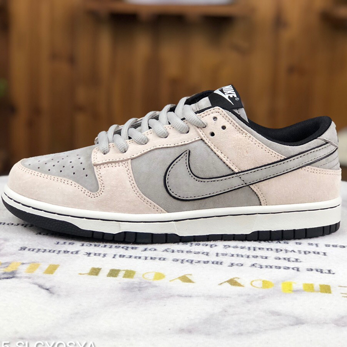 SB Dunk Low Running Shoes-Gray/Khkai-7393851