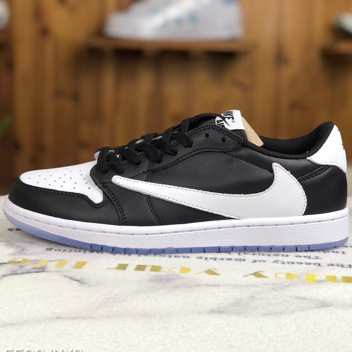 Air Jordan 1 Low AJ1 Running Shoes-White/Black-9334154