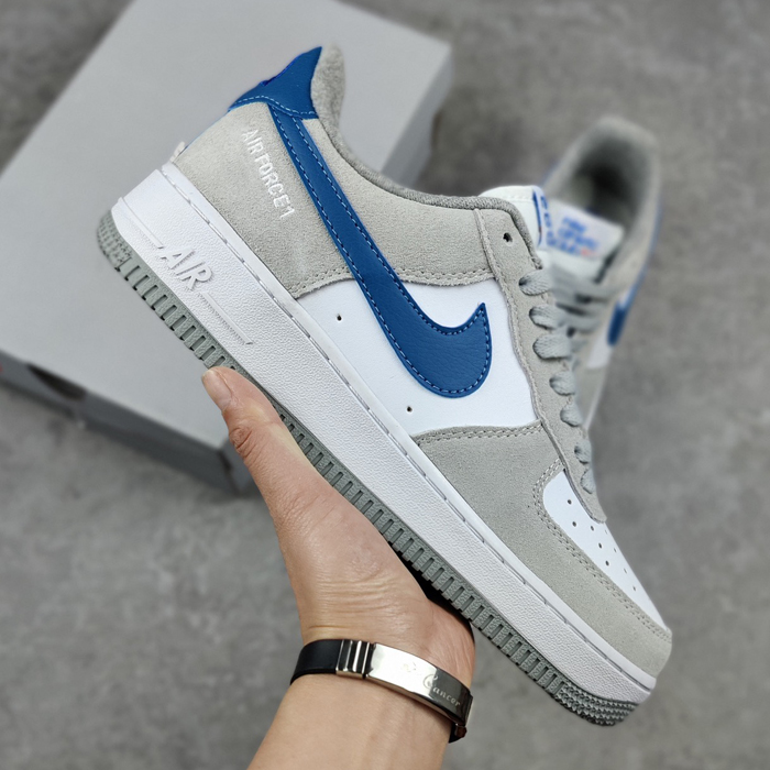 Air Force 1‘07 MID AF1 Running Shoes-Gray/White-8346977