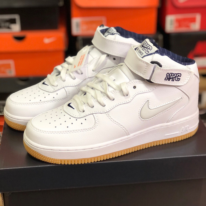 Air Force 1'07 AF1 High Running Shoes-All White-3374909