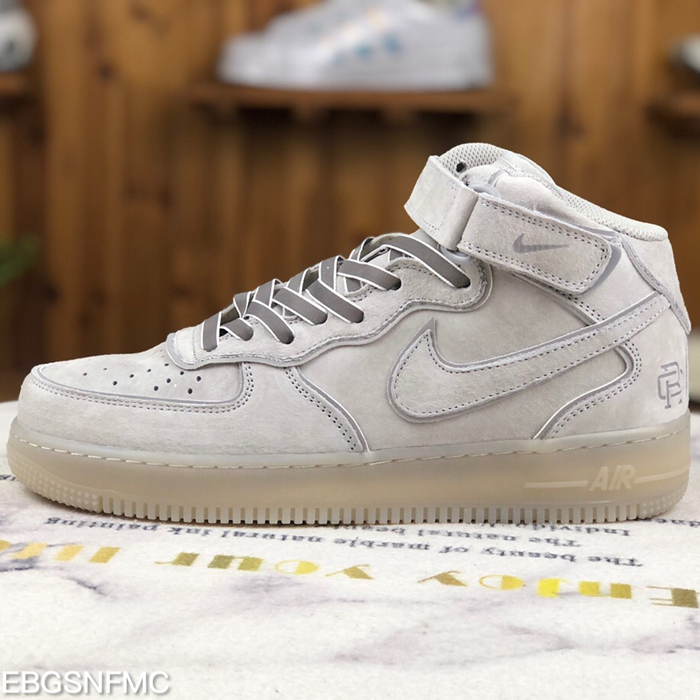 Air Force 1'07 AF1 High Running Shoes-Light Gray-2020459