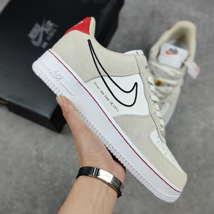 Air Force 1 Low 07 AF1 Running Shoes-Gray/White-2358352