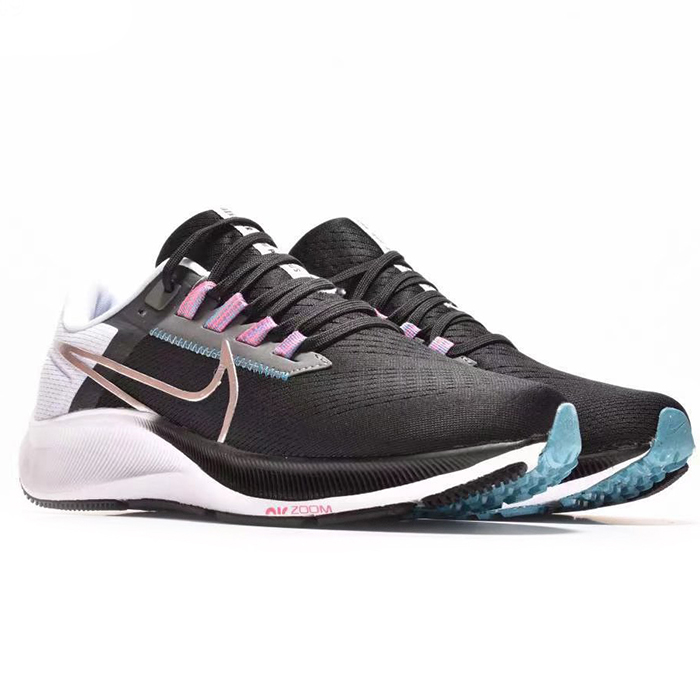 Air Zoom Pegasus 38 Running Shoes-Black/White-3842108