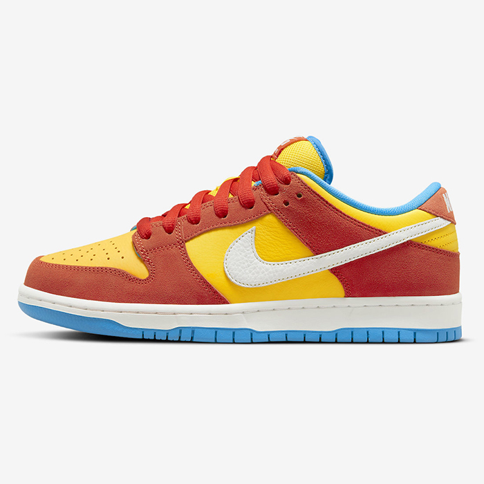 SB Dunk Low“Bart Simpson”Running Shoes-Yellow/Red-7681220