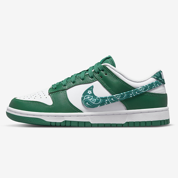 SB Dunk Low“Green Paisley”Running Shoes-Green/White-7685674