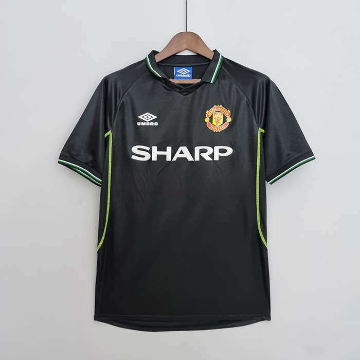 Retro 1998 Manchester United M-U away Jersey version short sleeve-2360112