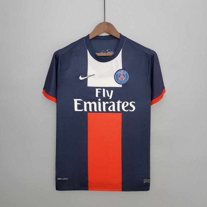 Retro 13/14 Paris Saint-Germain PSG Home Jersey version short sleeve-9664934