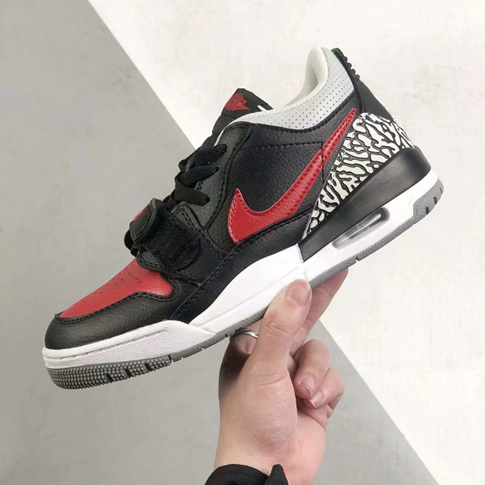 Air Jordan Legacy 312 LOW Running Shoes-Black/Red-5611332