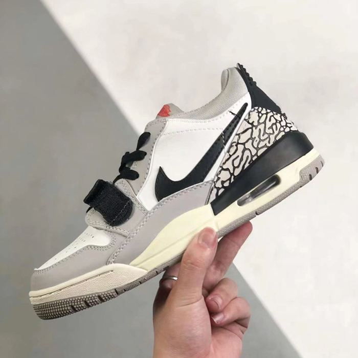 Air Jordan Legacy 312 LOW Running Shoes-White/Gray-8931881