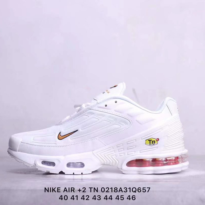 Air Max Plus TN Running Shoes-All White-8917818