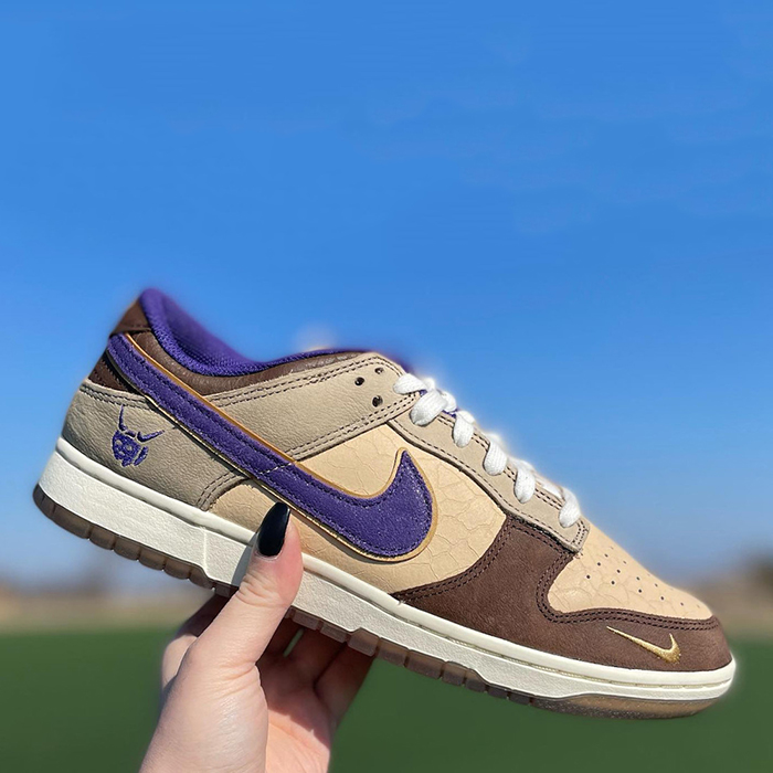 SB Dunk Low“Setsubun”Running Shoes-Khkai/Purple-988233