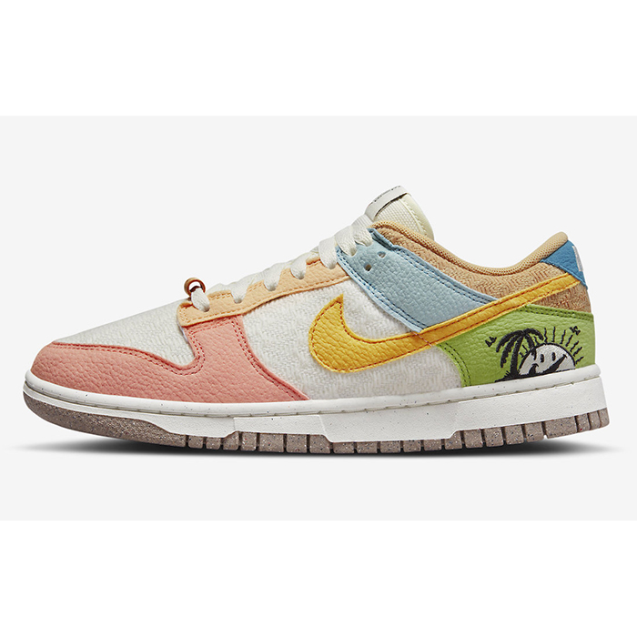 SB Dunk Low“Sun Club”Running Shoes-White/Pink-9512832