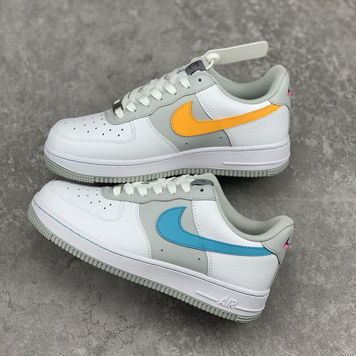 Air Force 1 AF1 Low“Fiesta”Running Shoes-White/Gray-508859