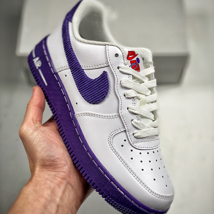 Air Force 1 AF1 Low Running Shoes-Gray/Purple-1394944