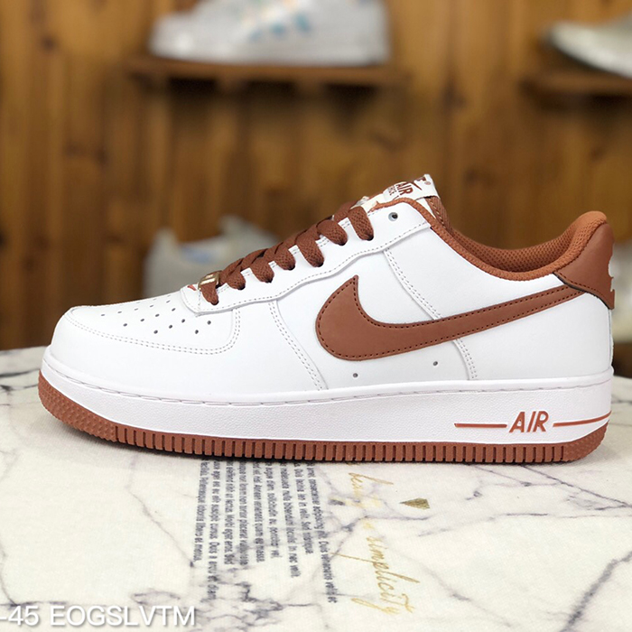 Air Force 1 AF1 Low '07 Running Shoes-White/Brown-3789298